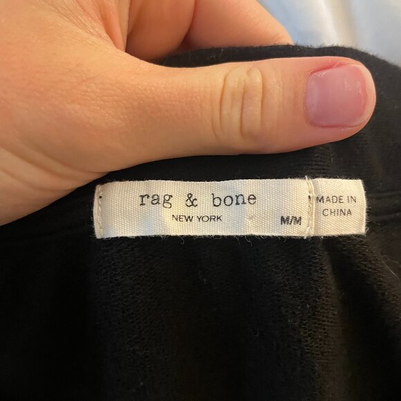 Rag & Bone Black V-Neck Sweater - Picture 3 of 4